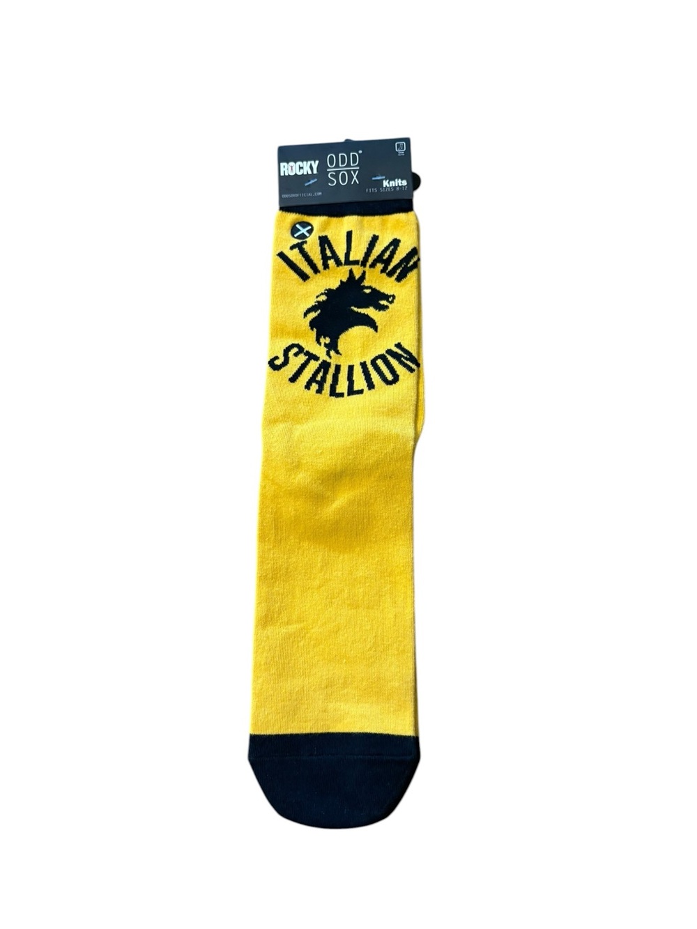 Rocky Odd Sox Men's Yellow & Black 'Italian Stallion' Crew Socks